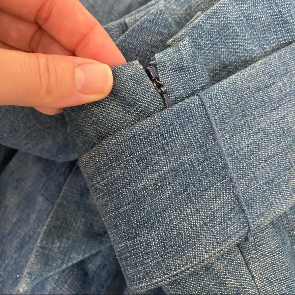 3.1 Phillip Lim blue paper bag mini skirt chambray size 4 - Picture 5 of 8